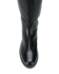 Черные кожаные сапоги от Loriblu