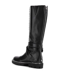 Черные кожаные сапоги от DKNY