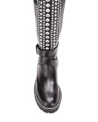 Черные кожаные сапоги от DKNY