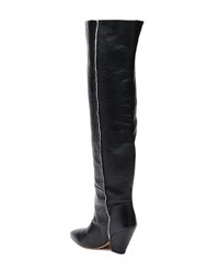 Черные кожаные сапоги от IRO