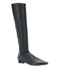 Черные кожаные сапоги от Clergerie