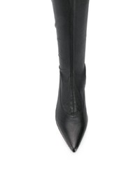 Черные кожаные сапоги от Clergerie