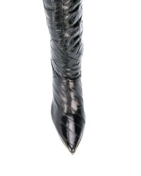 Черные кожаные сапоги от Tory Burch