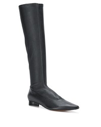 Черные кожаные сапоги от Clergerie