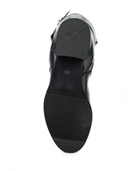 Черные кожаные сапоги от L.Day