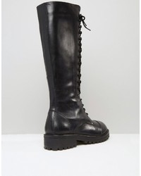 Черные кожаные сапоги от Park Lane