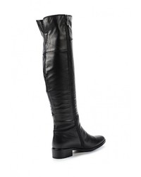 Черные кожаные сапоги от Laura Valorosa