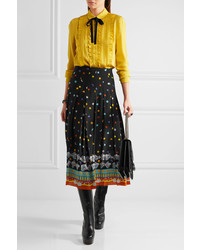 Черные кожаные сапоги от Gucci