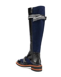 Черные кожаные сапоги от Lanvin