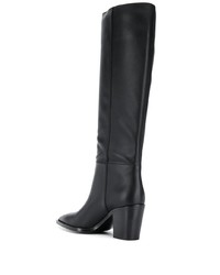 Черные кожаные сапоги от Gianvito Rossi