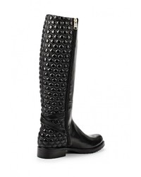 Черные кожаные сапоги от Loriblu