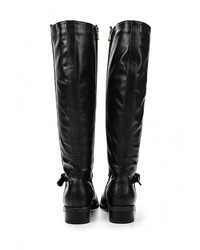 Черные кожаные сапоги от LOST INK