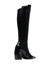 Черные кожаные сапоги от MARQUES ALMEIDA