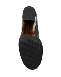 Черные кожаные сапоги от Medea