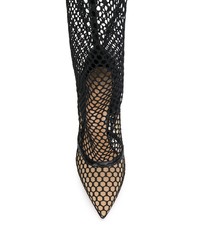 Черные кожаные сапоги от Gianvito Rossi