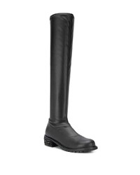 Черные кожаные сапоги от Giuseppe Zanotti