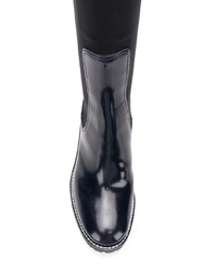 Черные кожаные сапоги от Tory Burch