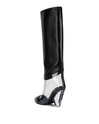 Черные кожаные сапоги от Balmain