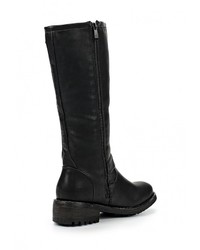 Черные кожаные сапоги от Retro Shoes