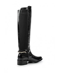 Черные кожаные сапоги от River Island