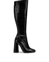 Черные кожаные сапоги от Saint Laurent