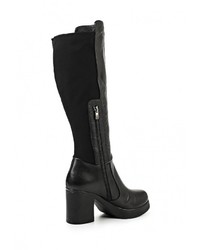 Черные кожаные сапоги от Springway