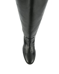 Черные кожаные сапоги от Via Roma 15