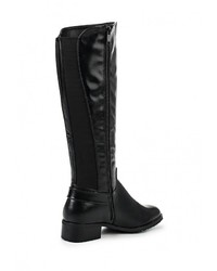 Черные кожаные сапоги от Style Shoes