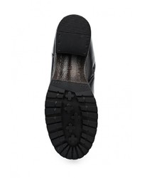 Черные кожаные сапоги от Super Mode