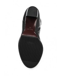 Черные кожаные сапоги от Valley