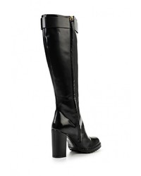 Черные кожаные сапоги от Vicini Tapeet