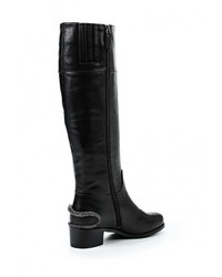 Черные кожаные сапоги от Vitacci