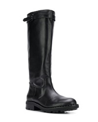 Черные кожаные сапоги от Ash