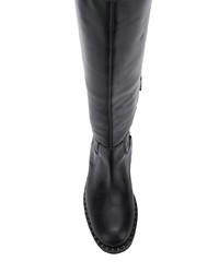 Черные кожаные сапоги от Ash