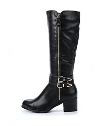 Черные кожаные сапоги от Wellspring