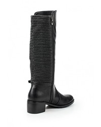 Черные кожаные сапоги от Wilmar