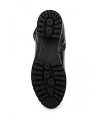 Черные кожаные сапоги от Спартак