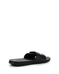 Мужские черные кожаные сланцы от Quiksilver