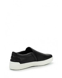 Женские черные кожаные слипоны от Aldo