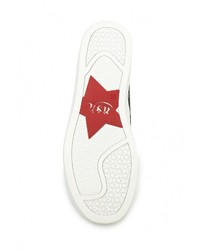 Женские черные кожаные слипоны от Ash