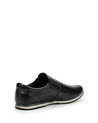 Мужские черные кожаные слипоны от Bekerandmiller