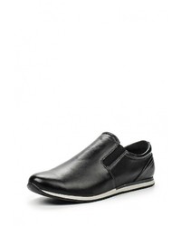 Мужские черные кожаные слипоны от Bekerandmiller