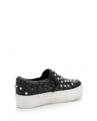 Женские черные кожаные слипоны от Bellamica