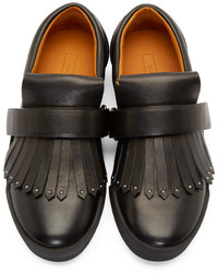 Женские черные кожаные слипоны от Marc Jacobs