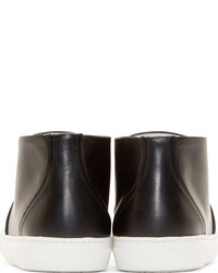 Мужские черные кожаные слипоны от Pierre Hardy