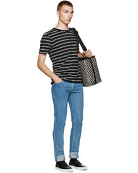 Мужские черные кожаные слипоны от Kenzo