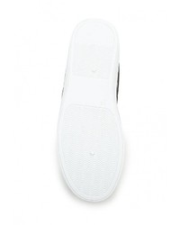 Женские черные кожаные слипоны от Blink