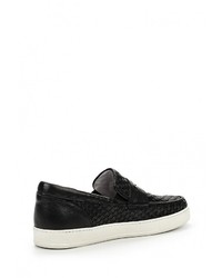 Мужские черные кожаные слипоны от Botticelli Limited