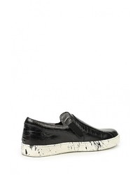 Мужские черные кожаные слипоны от Botticelli Limited