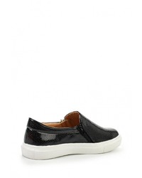 Женские черные кожаные слипоны от Calipso